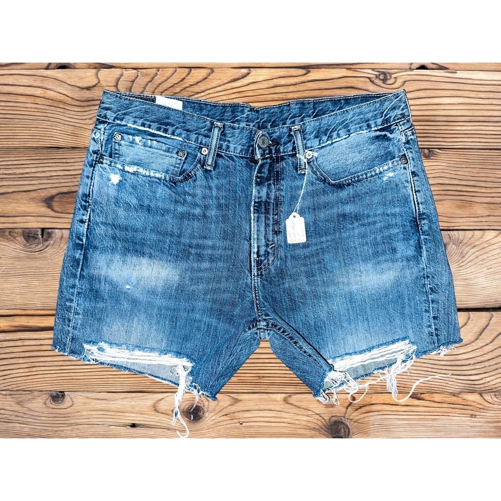 D2 Levi's Handmade Cutoff Jean Shorts Women's‎ Size 8 10 Distressed Destroyed